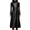 d-ragon Midi coat dress with biker details
