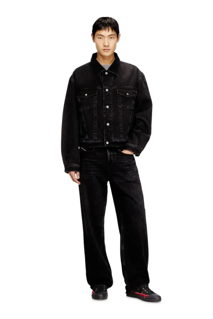 d-ranger-t Padded trucker jacket in denim