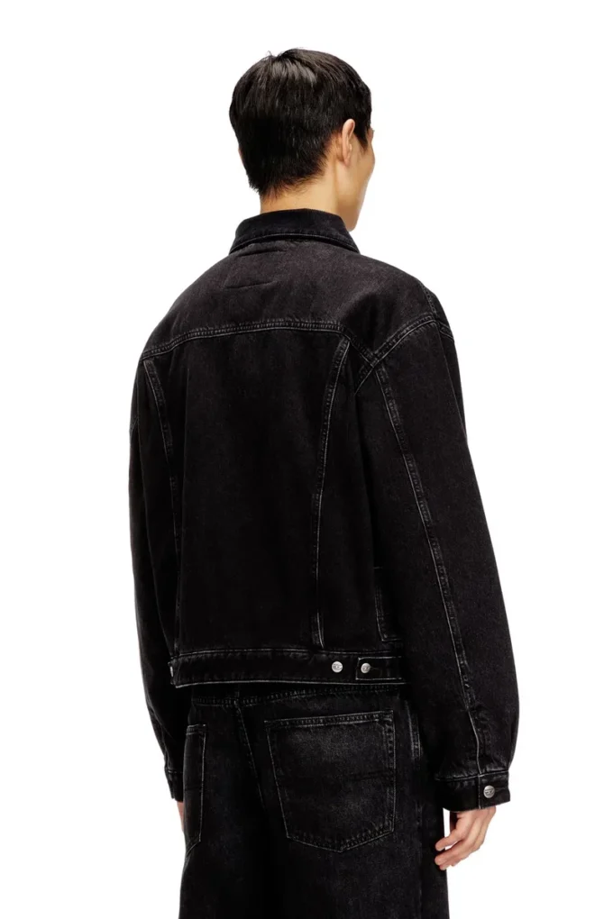 d-ranger-t Padded trucker jacket in denim