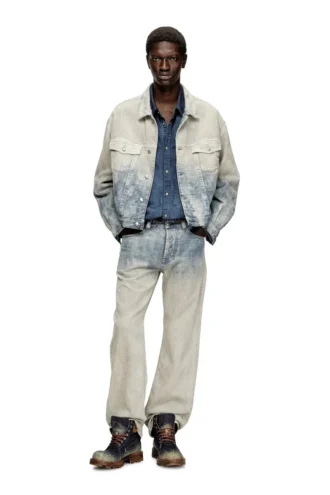 d-ranger Trucker jacket in Prince of Wales jacquard denim