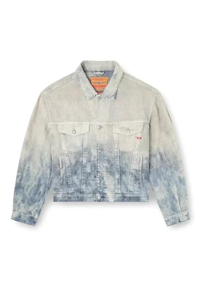 d-ranger Trucker jacket in Prince of Wales jacquard denim
