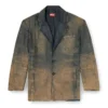 d-reg-s Blazer in fluid shaded denim