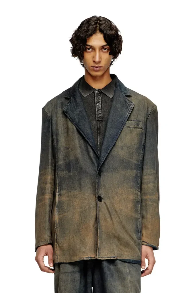 d-reg-s Blazer in fluid shaded denim