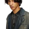 d-reg-s Blazer in fluid shaded denim