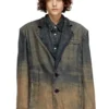 d-reg-s Blazer in fluid shaded denim