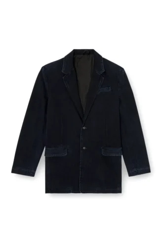 d-reger-d Blazer in lightly treated denim