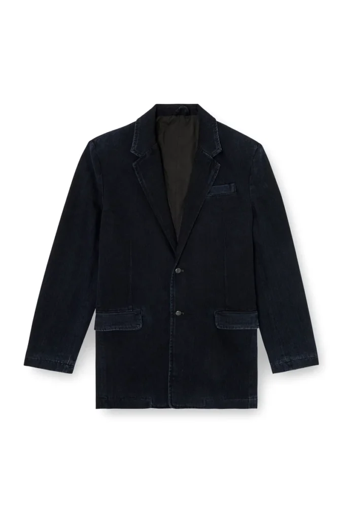 d-reger-d Blazer in lightly treated denim