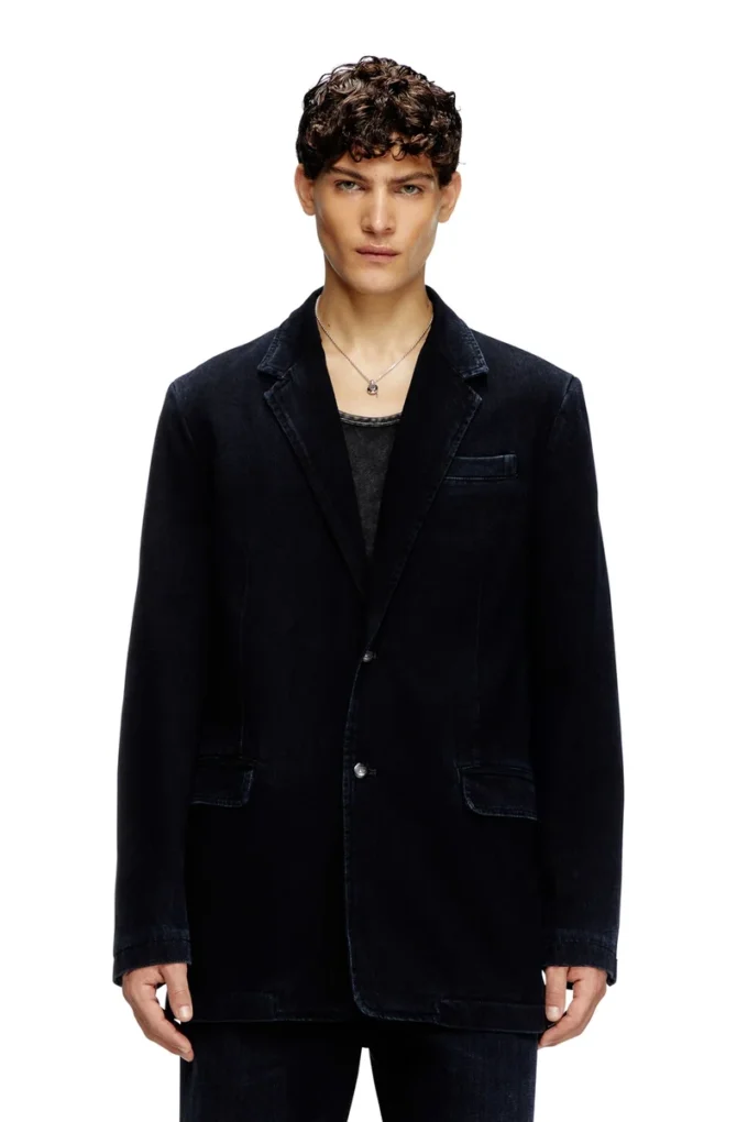 d-reger-d Blazer in lightly treated denim
