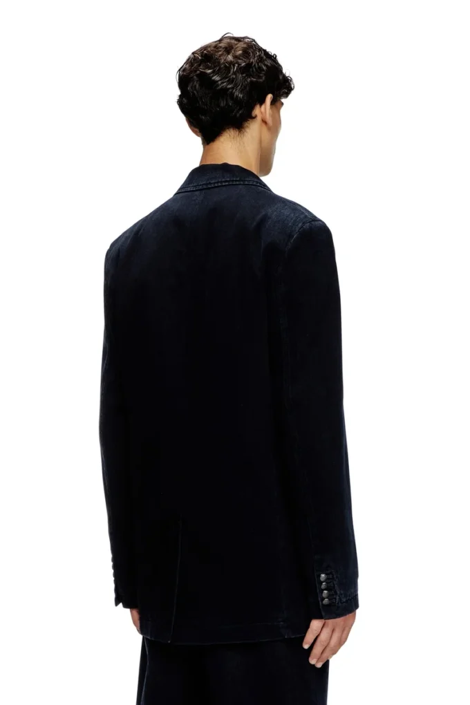 d-reger-d Blazer in lightly treated denim
