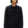 d-reger-d Blazer in lightly treated denim