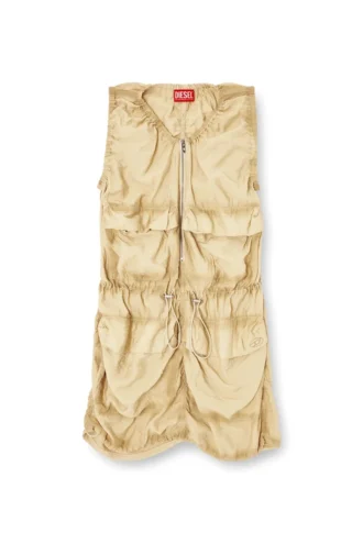 d-resden Cargo dress in treated viscose-nylon