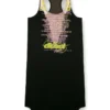 d-shany-long Sleeveless tank dress with lyrics print