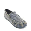 d-shock moc D-Shock-Distressed denim loafers