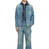 d-shock moc D-Shock-Distressed denim loafers