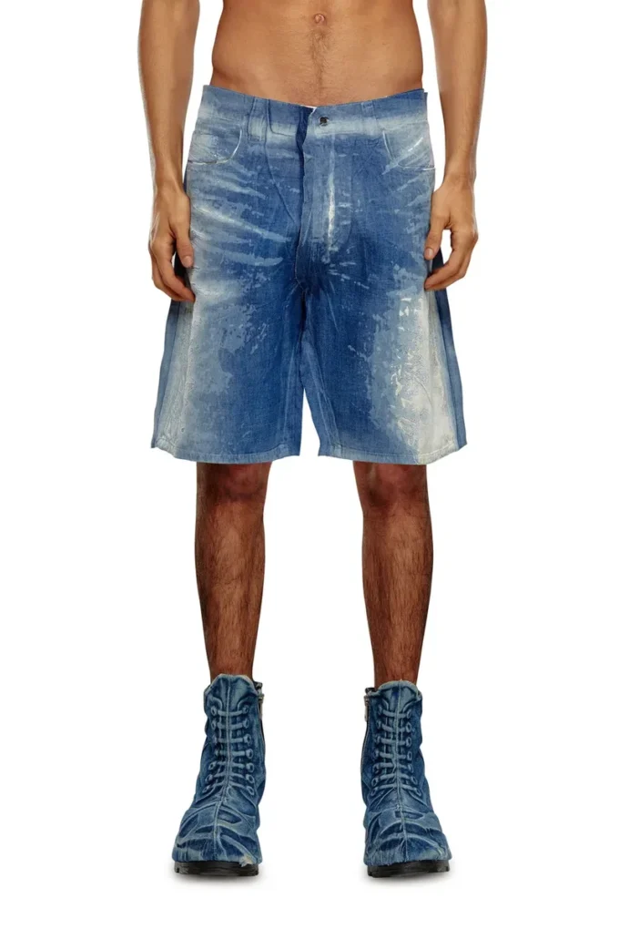 d-shorty-fse Shorts in peel-off denim