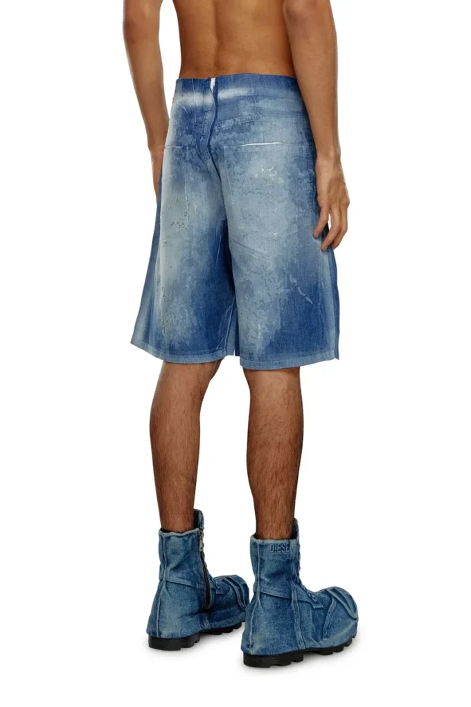 d-shorty-fse Shorts in peel-off denim