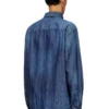 d-simply Denim shirt with embroidered logo