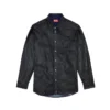 d-simply-fse Denim shirt with craquelé coating