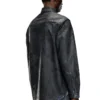 d-simply-fse Denim shirt with craquelé coating