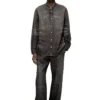 d-simply-fsh Shirt in distressed honeycomb denim