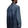 d-simply-s13 Shirt in fluid Prince of Wales denim
