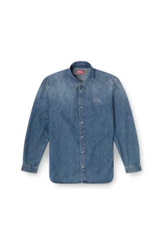 d-simply-s15 Denim shirt with back embroidery