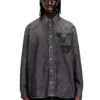 d-simply-s15 Denim shirt with embroidered emblem