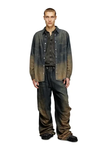 d-simply-s8 Shirt in fluid shaded denim