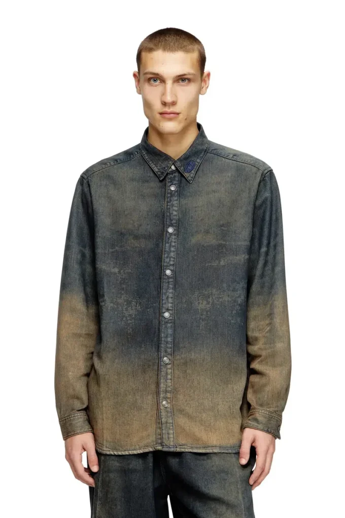 d-simply-s8 Shirt in fluid shaded denim