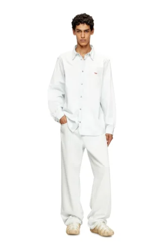 d-simply Shirt in bleach-effect denim