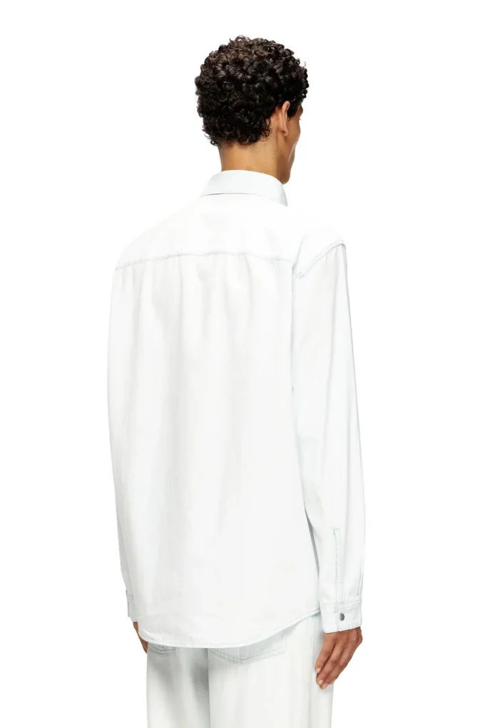 d-simply Shirt in bleach-effect denim