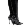 d-ten&half hb D-Ten&Half-Glossy knee-high boots with curved heel