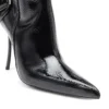 d-ten&half hb D-Ten&Half-Glossy knee-high boots with curved heel