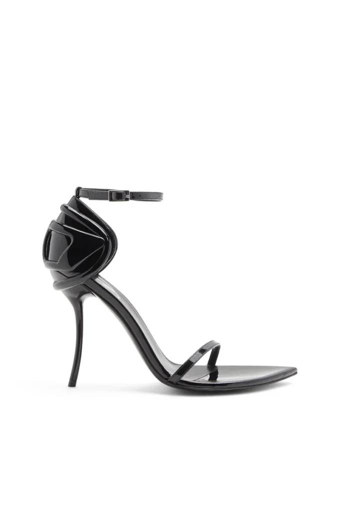 d-ten&half sandal D-Ten&Half-Stiletto sandals in patent leather and satin