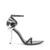 d-ten&half sandal D-Ten&Half-Stiletto sandals in patent leather and satin