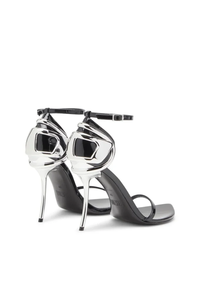 d-ten&half sandal D-Ten&Half-Stiletto sandals in patent leather and satin