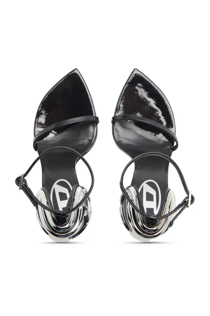 d-ten&half sandal D-Ten&Half-Stiletto sandals in patent leather and satin