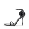 d-ten&half sandal D-Ten&Half-Stiletto sandals in patent leather and satin