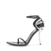 d-ten&half sandal D-Ten&Half-Stiletto sandals in patent leather and satin