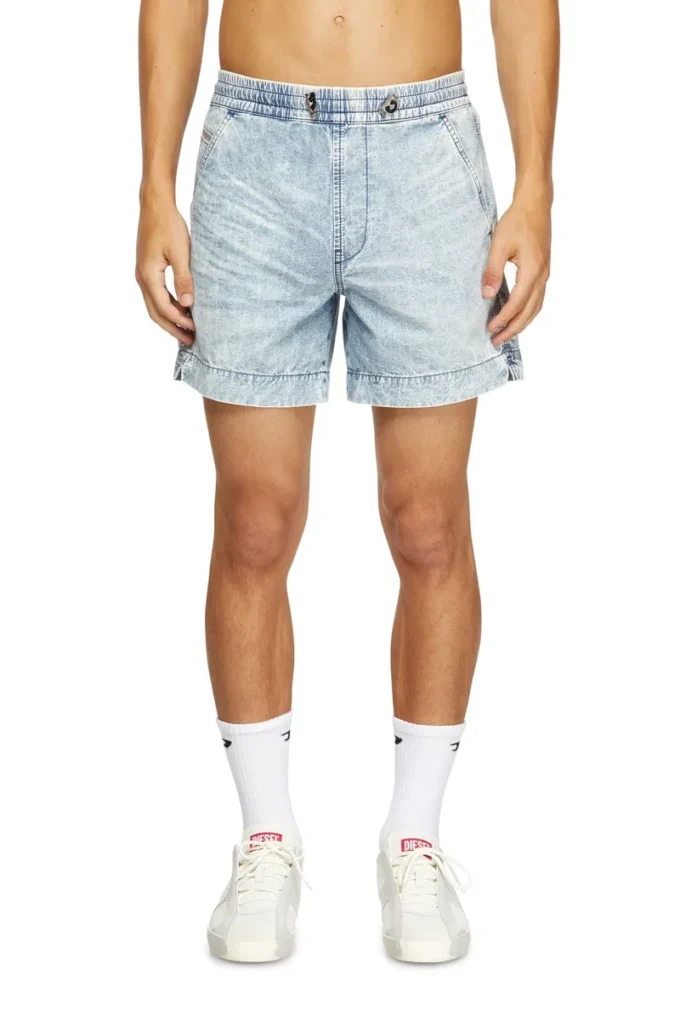 d-tenni-s Shorts in marbled denim