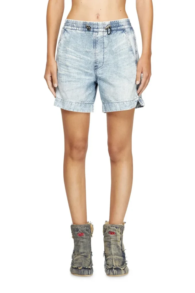 d-tenni-s Shorts in marbled denim