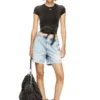 d-tenni-s Shorts in marbled denim