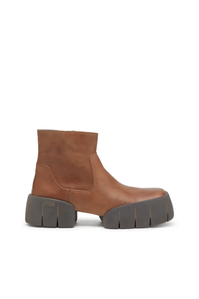 d-tex bt D-Tex-Oiled leather ankle boots with split sole