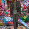 l-uncan Biker jacket in boiled leather