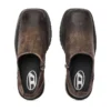 d-texan clog D-Texan-Zipped shoes in distressed crackled suede