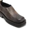d-texan clog D-Texan-Zipped shoes in distressed crackled suede