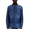 d-vega Denim shirt with patch pockets