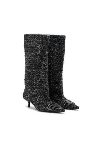 d-venus 40 kb tube D-Venus-Bouclé knee-high boots