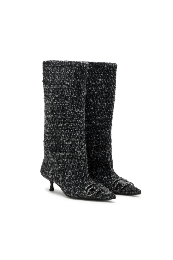 d-venus 40 kb tube D-Venus-Bouclé knee-high boots
