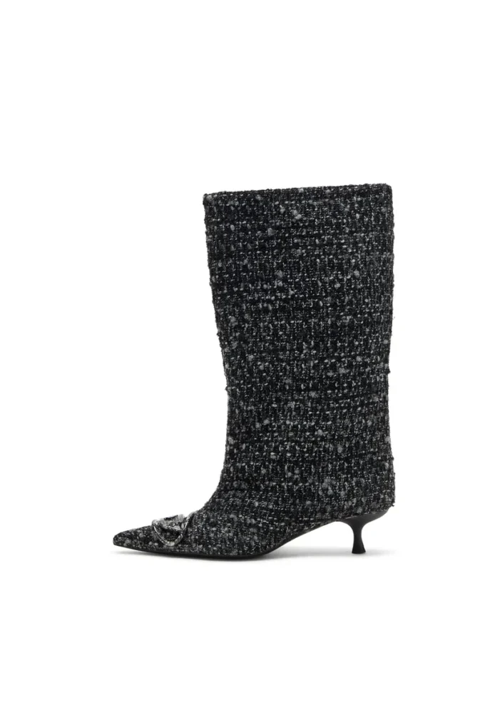d-venus 40 kb tube D-Venus-Bouclé knee-high boots